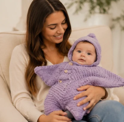 Parent cuddling baby